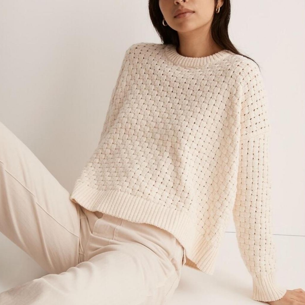 Madewel Basket Weave Stitch Sweater